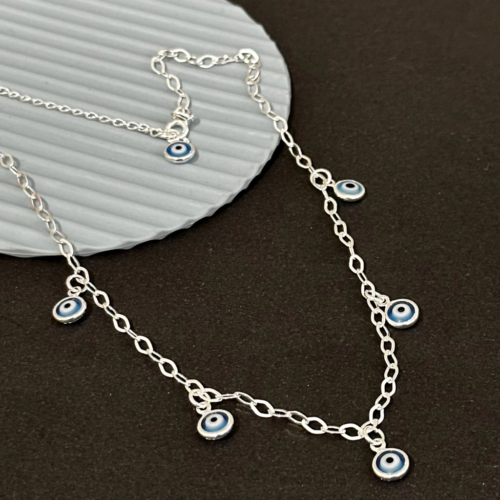 Choker 6 Olhos Azul Claro - Kalon Joias