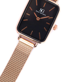 Relógio Feminino Square Nolita Black Rosé Gold - Kalon Joias