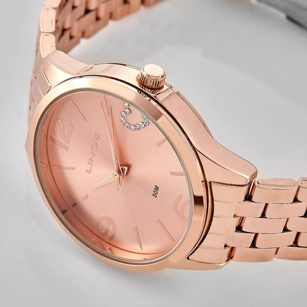 Relógio de Pulso Lince Rose Gold - Kalon Joias