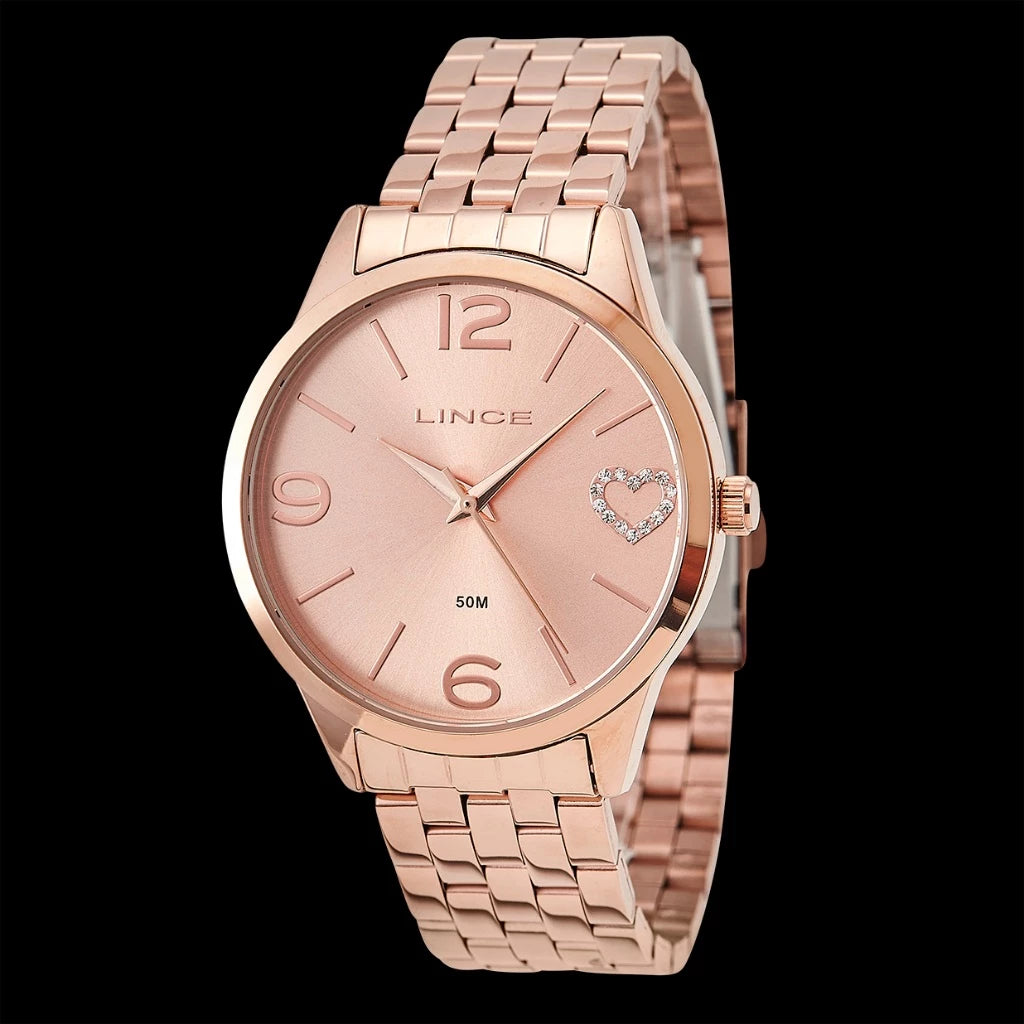 Relógio de Pulso Lince Rose Gold - Kalon Joias