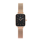 Relógio Feminino Square Nolita Black Rosé Gold - Kalon Joias