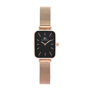 Relógio Feminino Square Nolita Black Rosé Gold - Kalon Joias